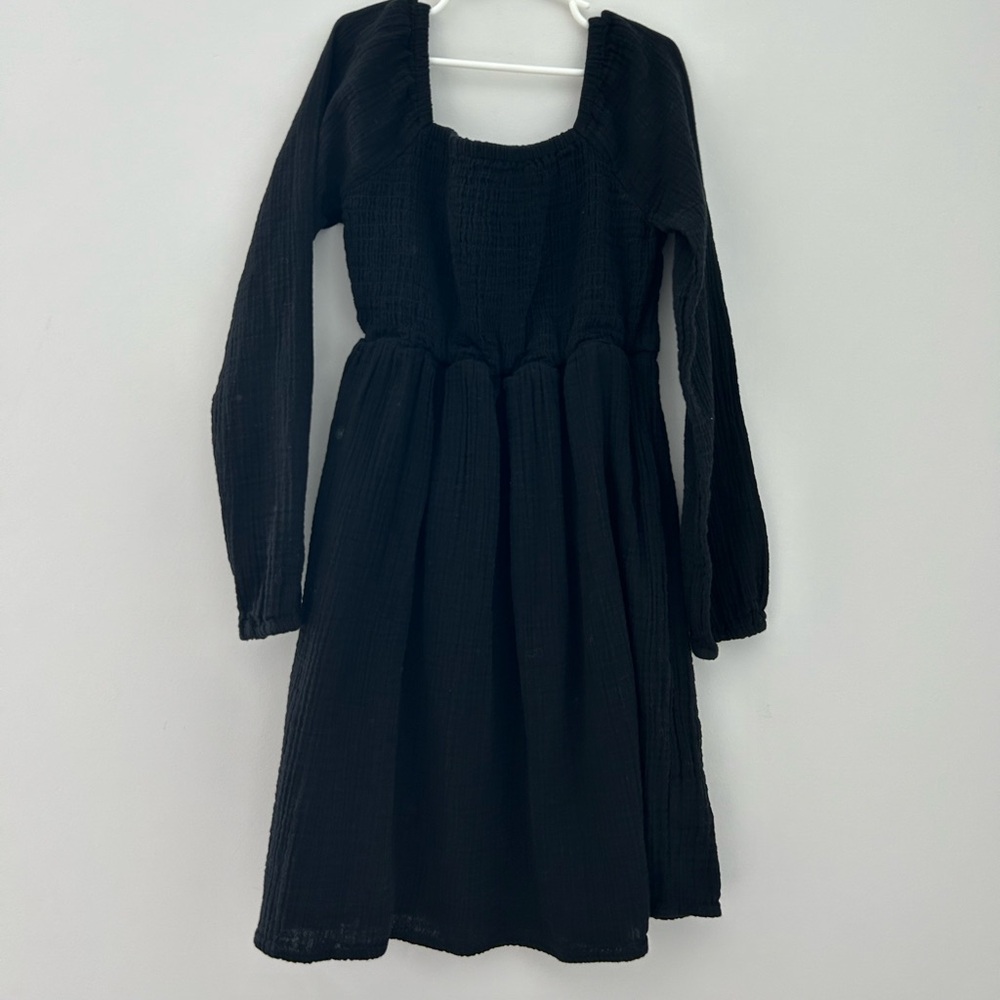 GAP black muslin dress